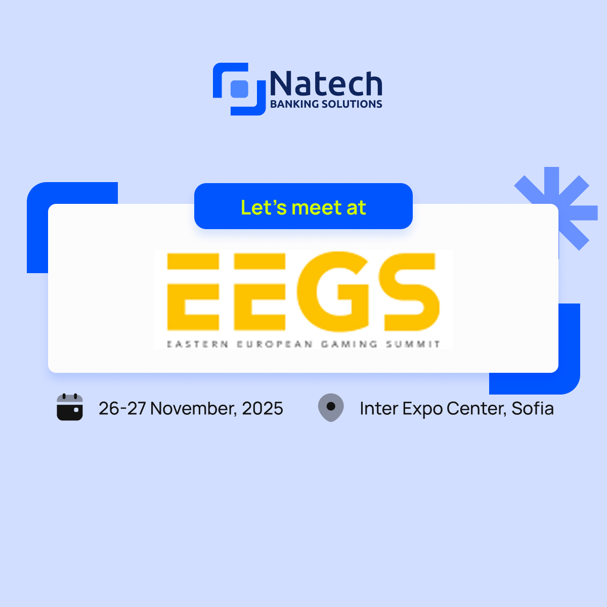 Natech Events Let’s Meet at the Eastern European Gaming Summit (EEGS) in Sofia - Natech